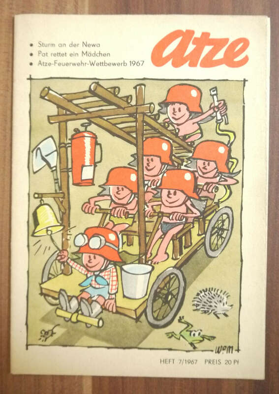 DDR Zeitschrift Atze Sturm an der Newa 1967 Comic