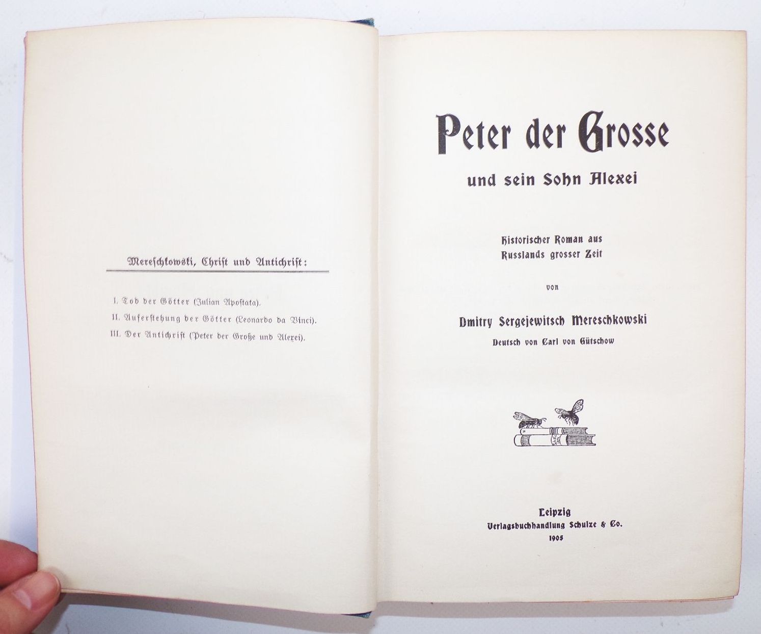 Peter der Grosse und sein Sohn Alexei Historischer Roman Mereschkowski 1905