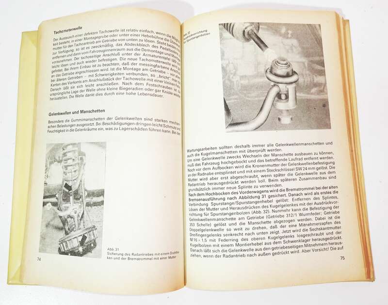 Ich fahre einen Wartburg Typ 353 W Kontroll und Reparaturtips Transpress 1978 DDR 