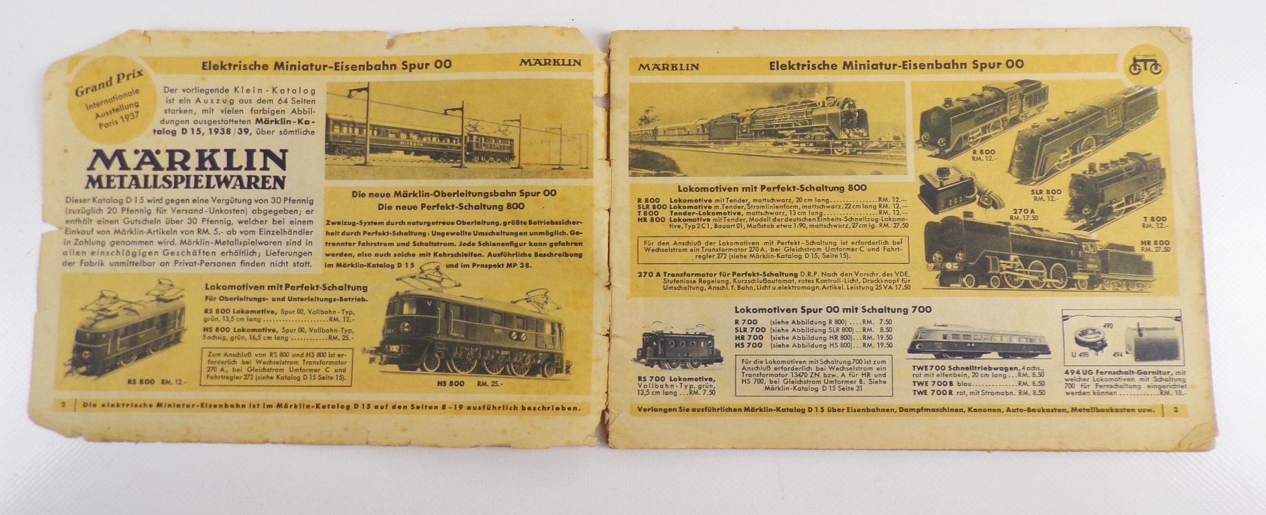 Alter Märklin Katalog Ernst Bollmann Dresden 1938 Alter Märklin Katalog Ernst Bollmann Dresden 1938