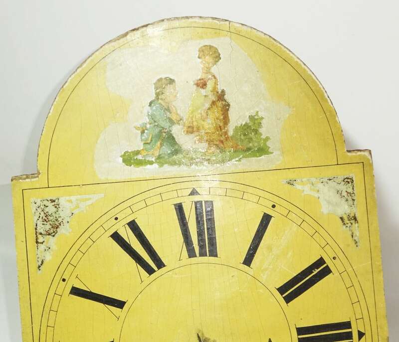 Schilderuhr um 1900 Wanduhr Deko zum herrichten