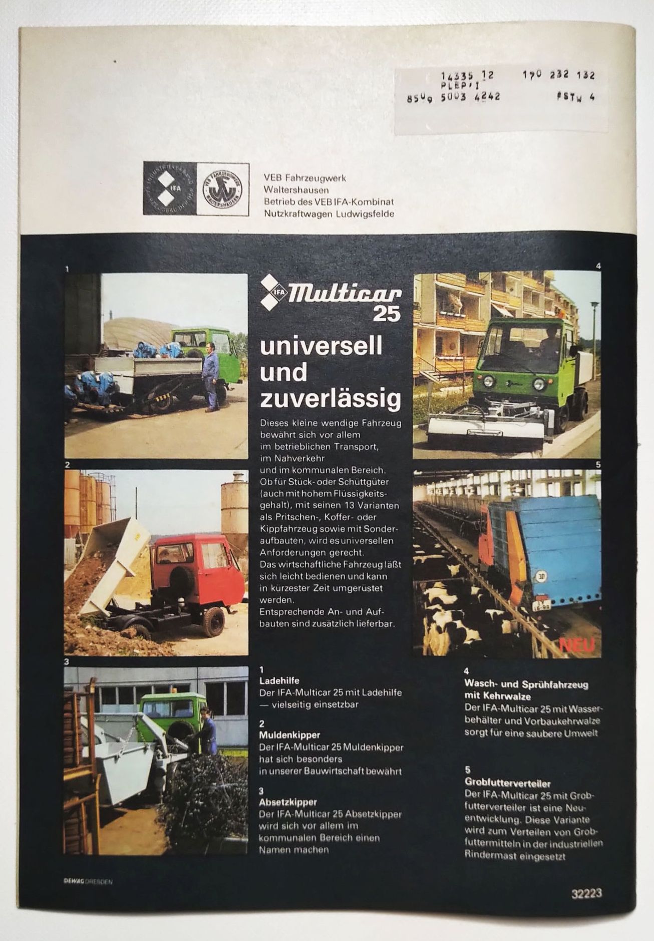 DDR Zeitschrift KFT Nr 12 LADA 1300S WAS 2105 Kraftfahrzeugtechnik 1982 DDR Zeitschrift KFT Nr 12 LADA 1300S WAS 2105 Kraftfahrzeugtechnik 1982