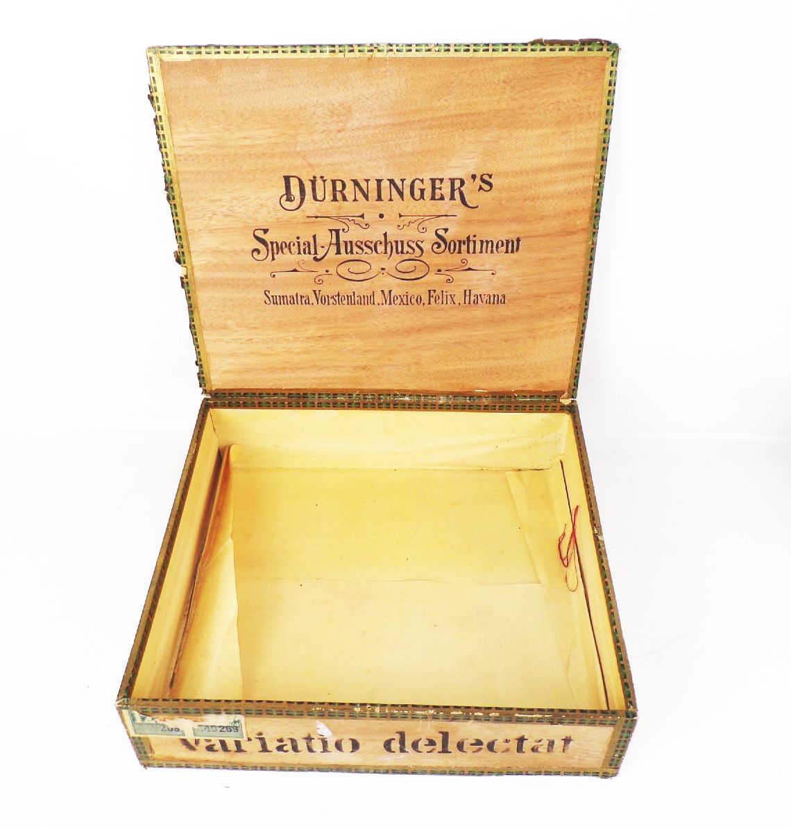 Alte Zigarrenkiste Dürninger Herrnhut Groß um 1930 