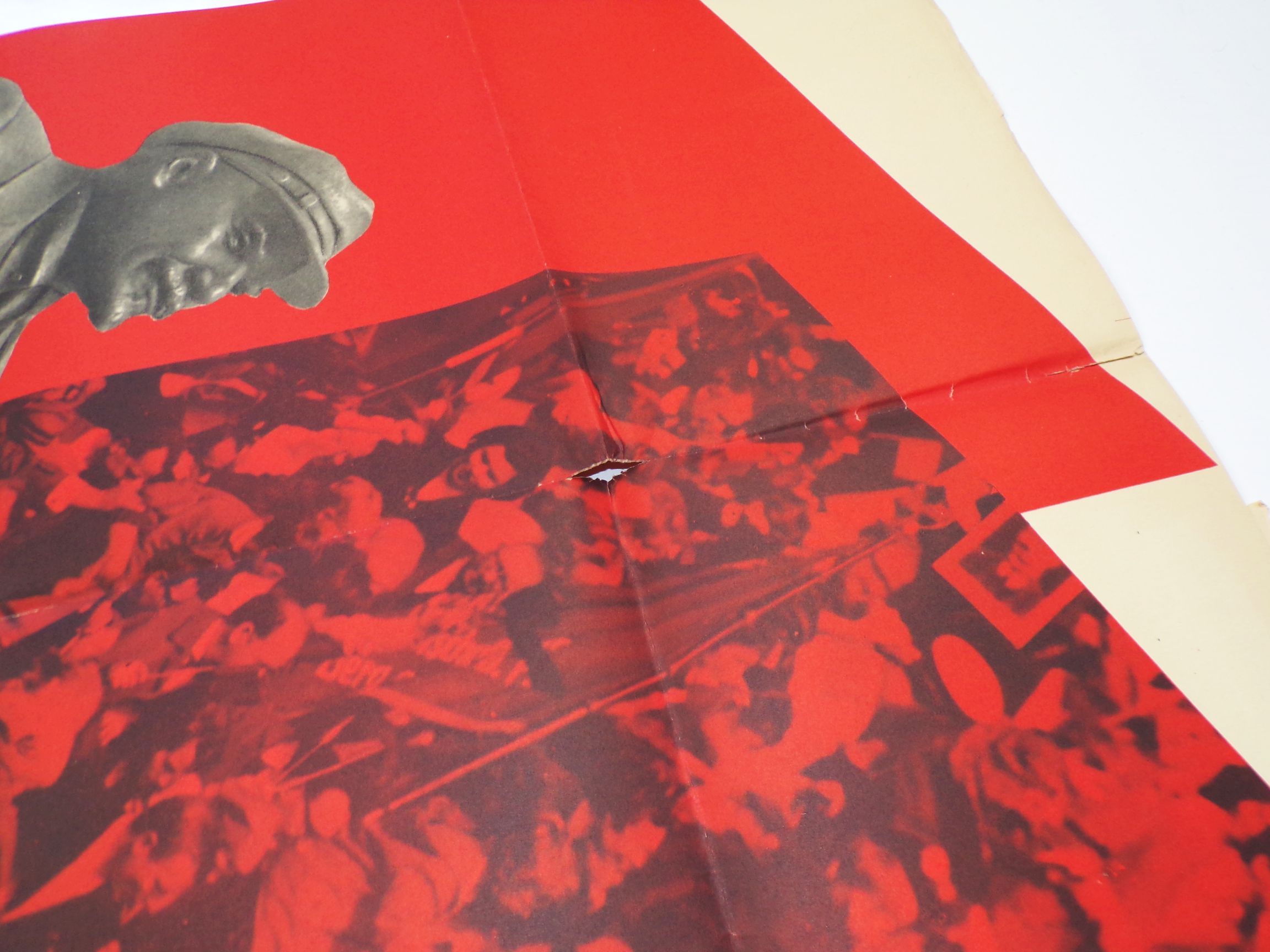 Propaganda Plakat Lenin Deutsche Arbeiterbewegung DDR Berlin 1970