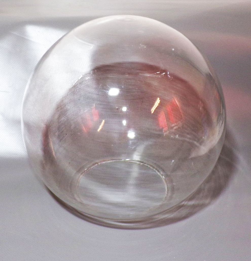 Lampenschirm Kugel Ersatzglas D 23 cm transparent Glaskugel Lampenglas 