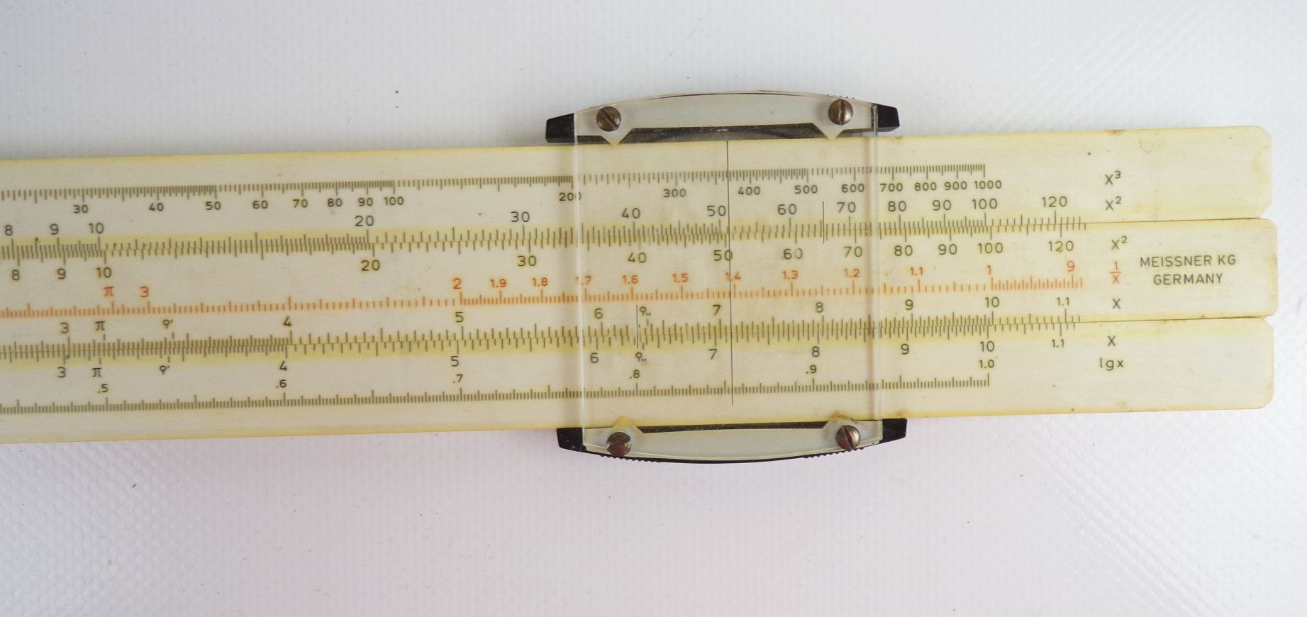 Meissner Rietz Rechenschieber Etui Anleitung 1969 DDR
