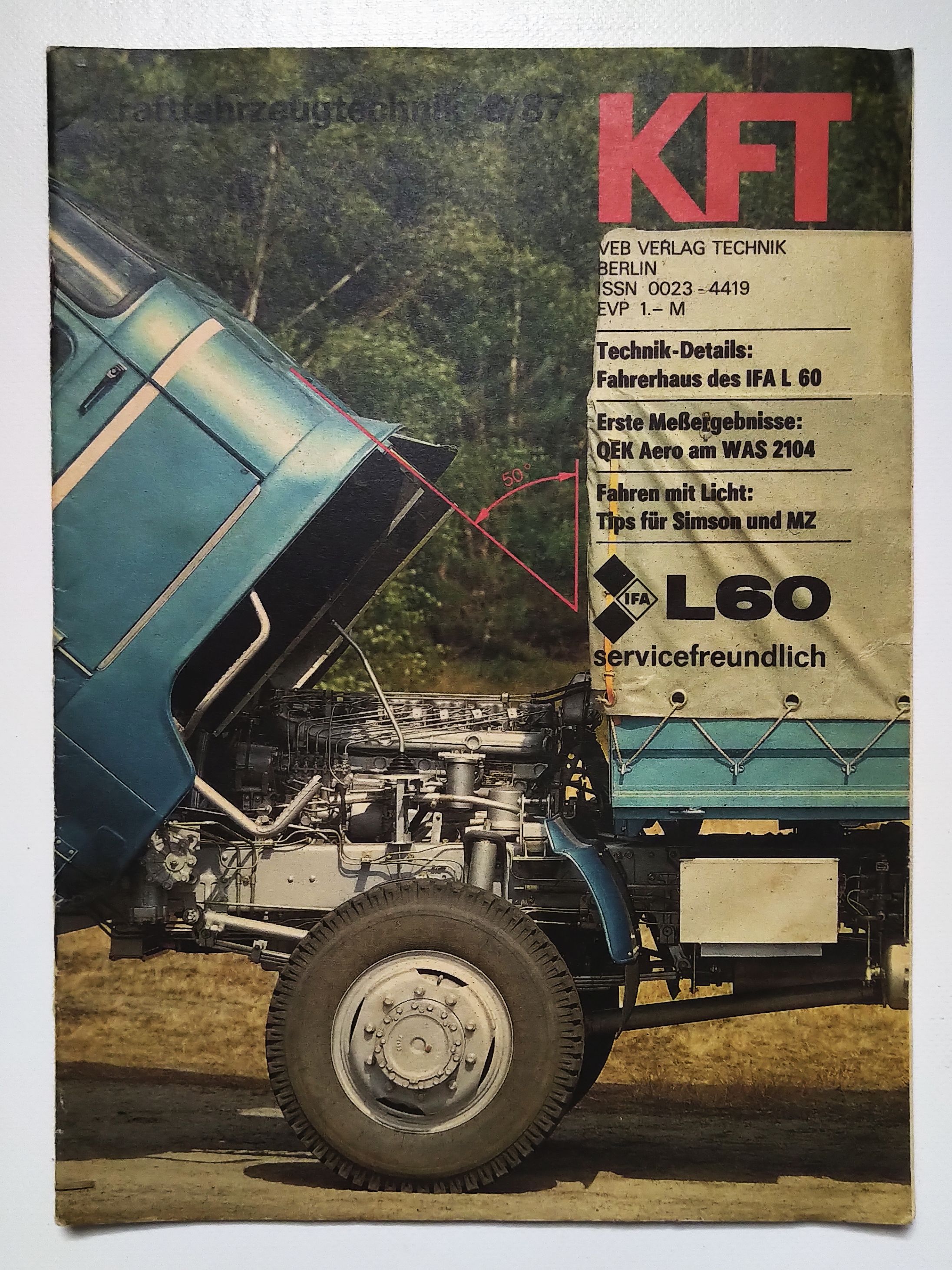 KFT Kraftfahrzeugtechnik Zeitschrift Nr 6 IFA L60 Tips Simson MZ KFT Kraftfahrzeugtechnik Zeitschrift Nr 6 IFA L60 Tips Simson MZ