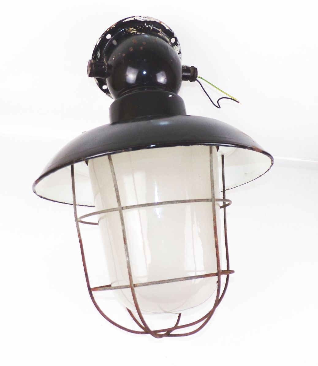 Email Deckenleuchte Schwarz Gitter Rund E27 Deckenleuchte Loft Industrie Email Deckenleuchte Schwarz Gitter Rund E27 Deckenleuchte Loft Industrie