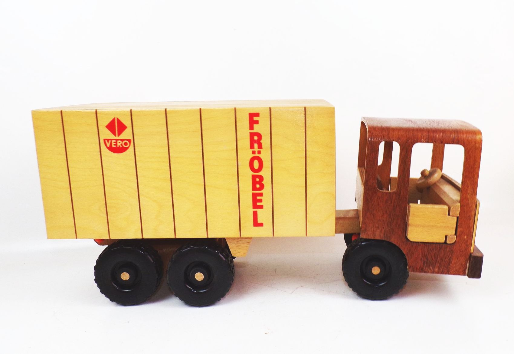 Vero Fröbel LKW Kipper Laster Holzspielzeug DDR