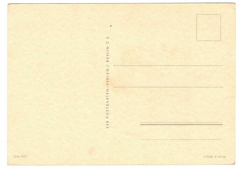 Künstler Ak Frohe Ostern Osterhasen Küken 1956 VEB Postkartenverlag Berlin