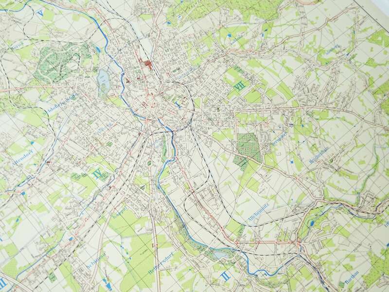 Straßenübersichtplan Karl Marx Stadt DEWAG Stadtplan 1959 Chemnitz