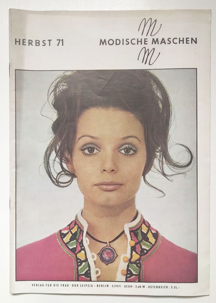 Mode Zeitschrift Modische Maschen Nr 2 mit Schnittmuster 1971
