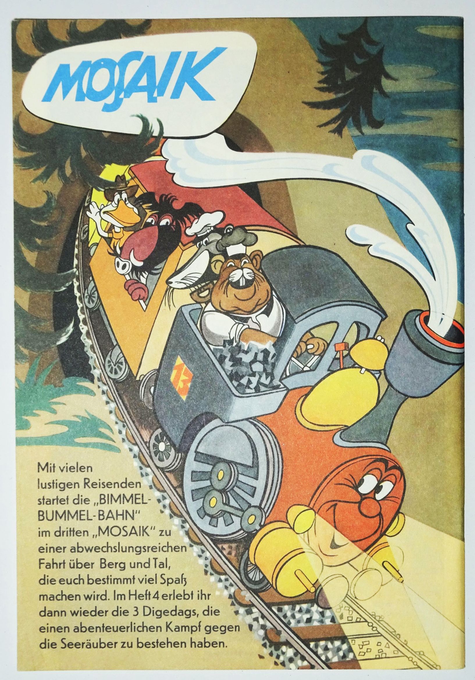 Mosaik Nr 2 Hannes Hegen Dig Dag Digedag bei Windstärke 12 Reprint 1994