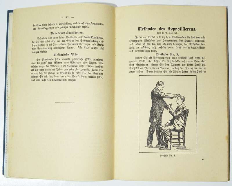 Ein Lehrgang in persönlichen Magentismus Hypnose Heilkunst 1930er 