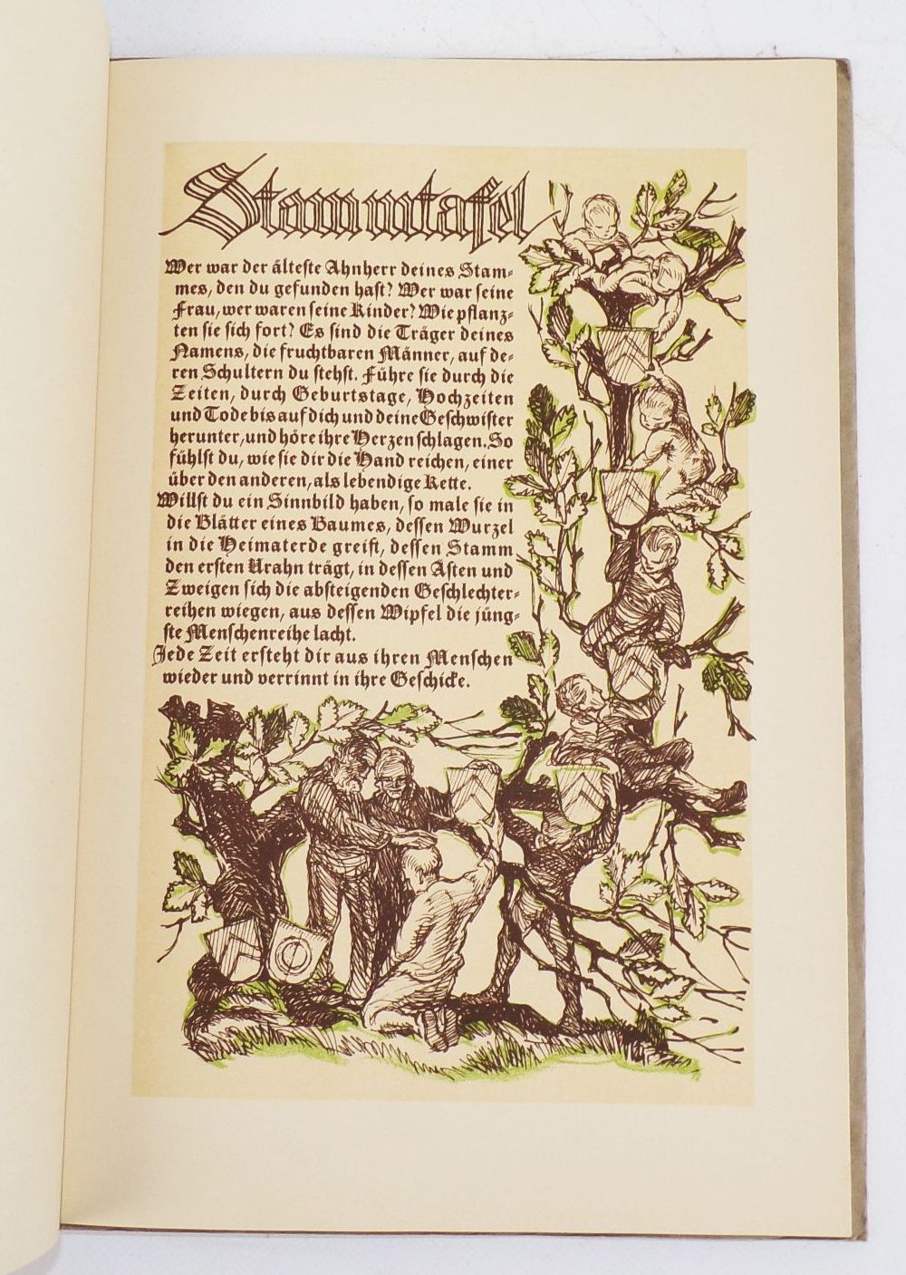 Haus und Ahnenbuch Ludwig Finkh Ertl Wolfinger Verlag Starke Görlitz 1930er 