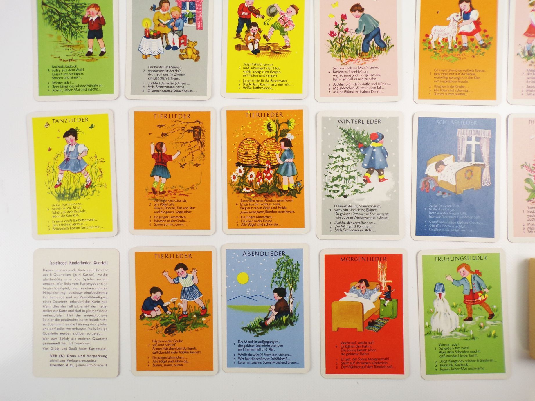 Kinderlieder Quartett von Ursula Walch 1958 Kinderlieder Quartett von Ursula Walch 1958