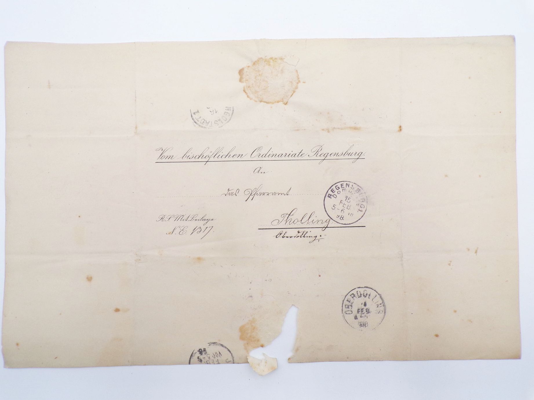 Vorphila Nachlass Bayern Regensburg Ingolstadt Stempel