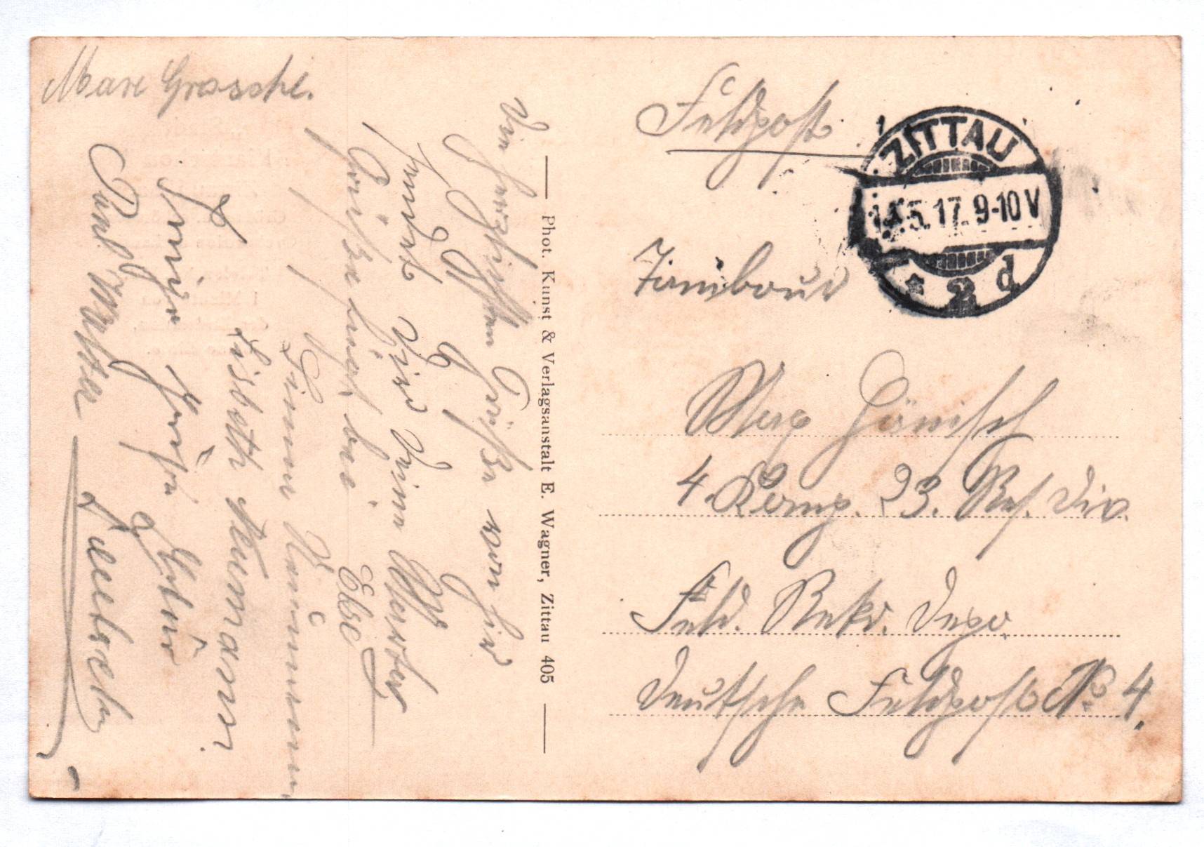 Litho Ak Stadt Kiautschou Zittau Gaststätte 1917 Litho Ak Stadt Kiautschou Zittau Gaststätte 1917