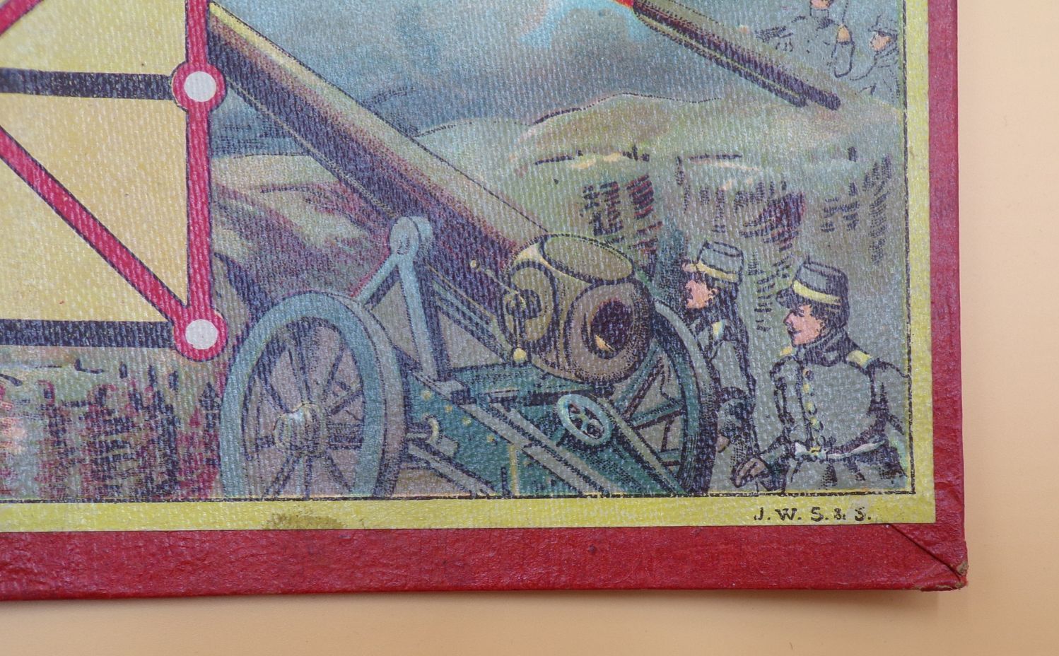 Spielplan Belagerungsspiel Spear Nürnberg um 1900 Militärspiel