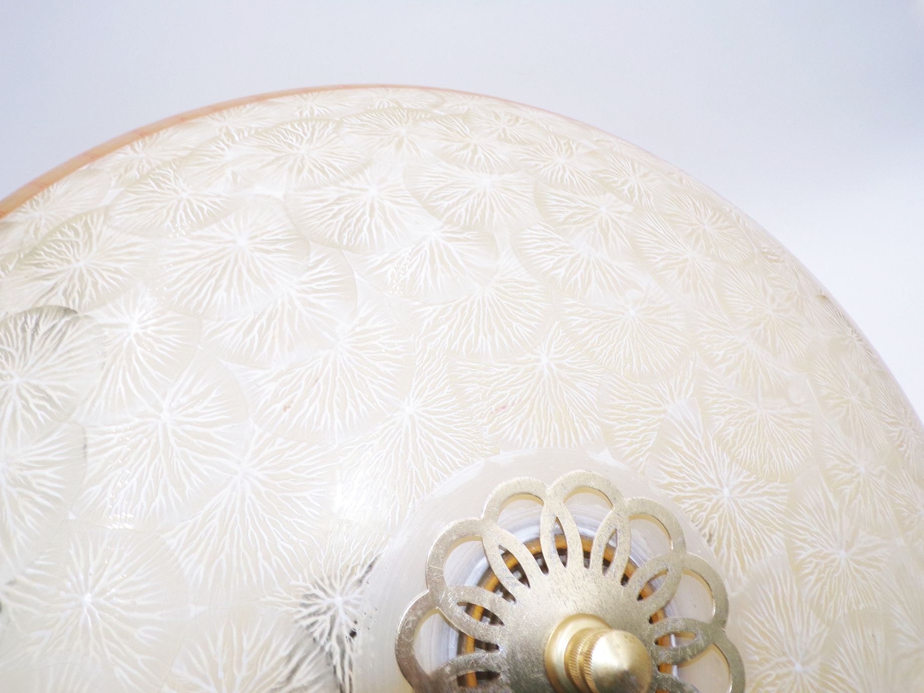 Alte Schalenlampe Deckenleuchte Rund 60er true Vintage Lampe