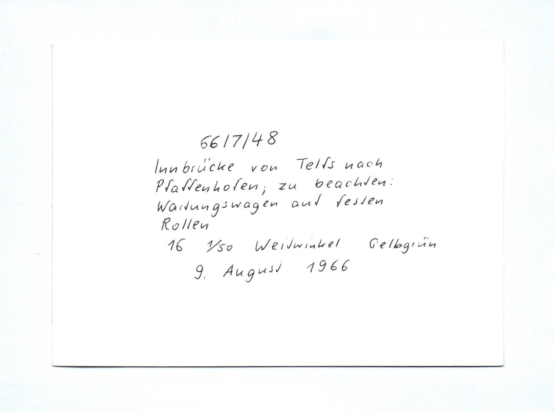 2x Foto Innbrücke von Telfs nach Pfaffenhofen 1966