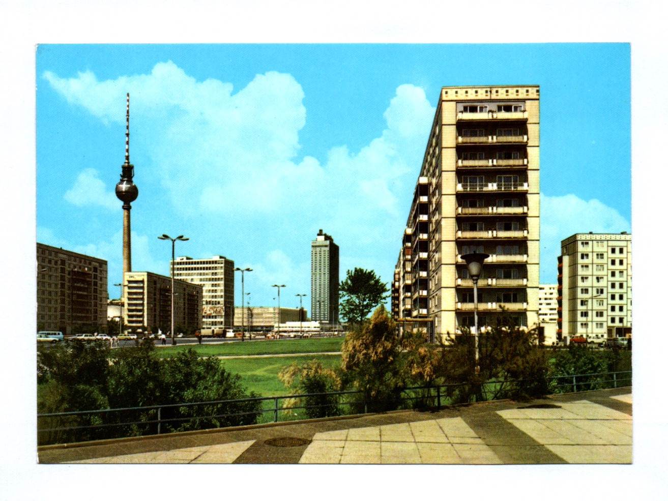 Ak Blick zum Alexanderplatz 1974 Berlin Ak Blick zum Alexanderplatz 1974 Berlin