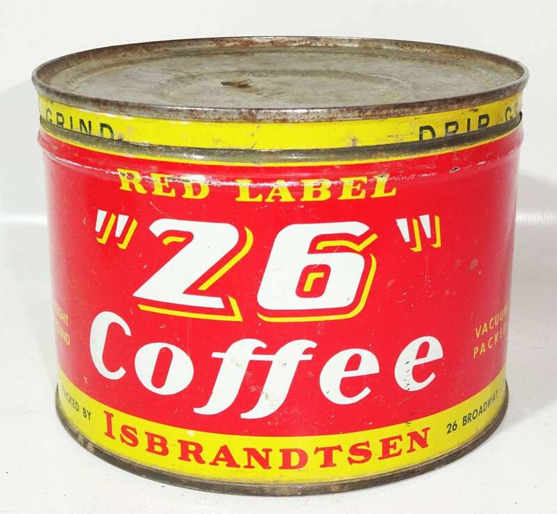 Alte US Blechdose Kaffee Coffee New York tin Box true vintage 