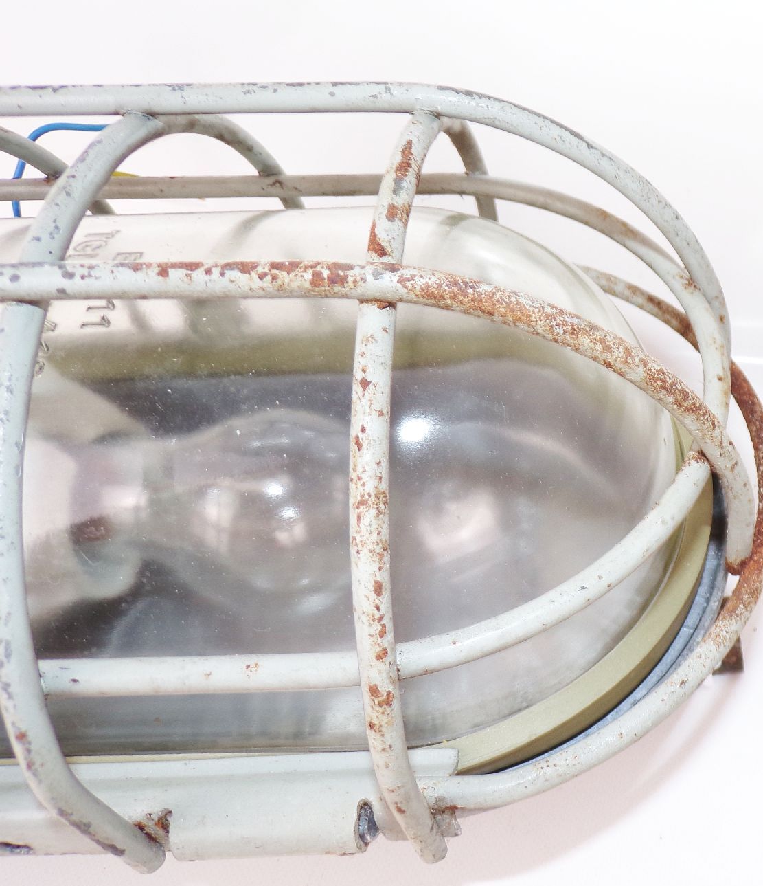 Alte Deckenleuchte Bunkerlampe Gitterlampe E27 Ex Loft Industrie Design Alte Deckenleuchte Bunkerlampe Gitterlampe E27 Ex Loft Industrie Design