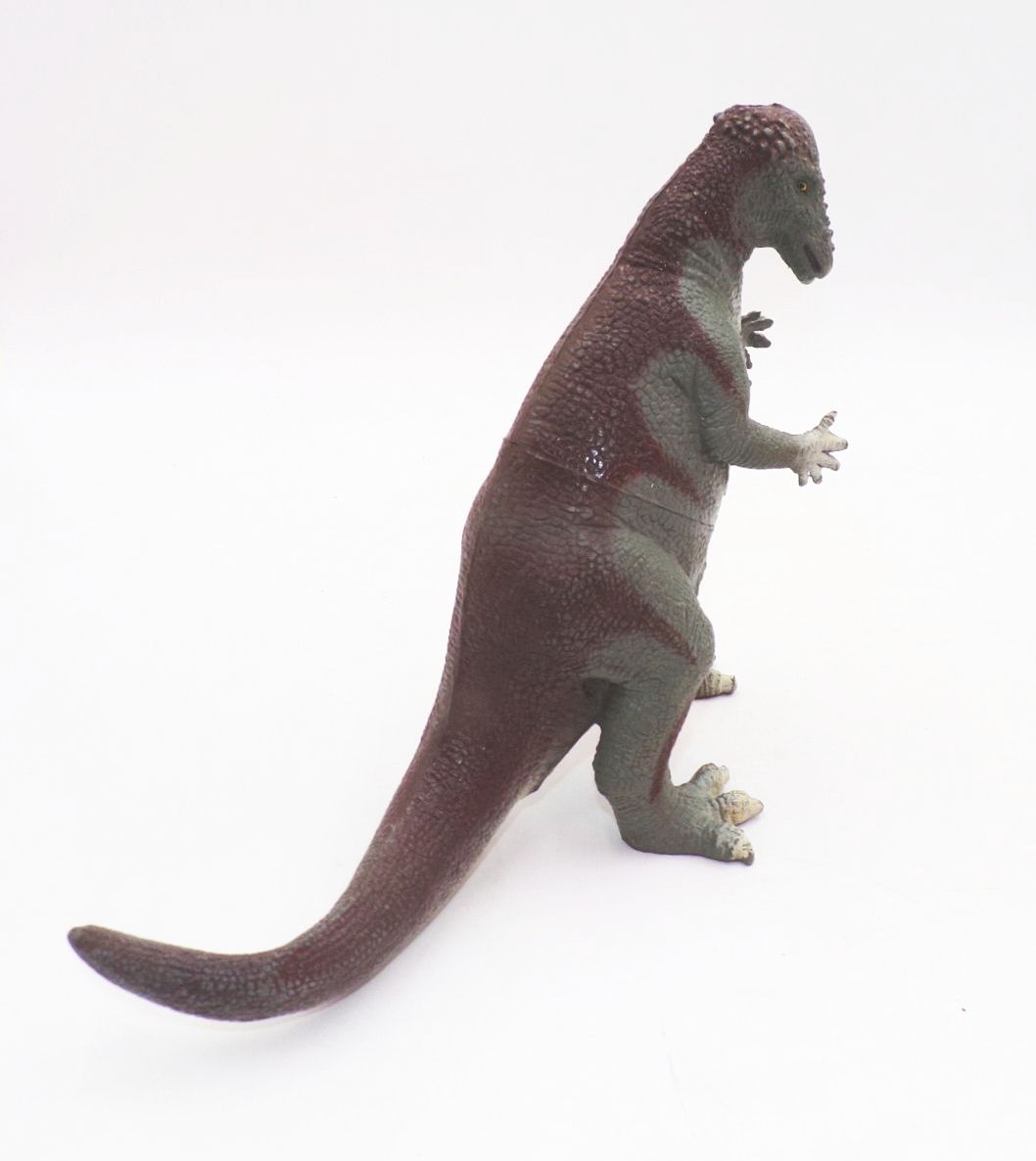 Pachycephalosaurus Dickschädel-Dinosaurier Spielzeug Hartgummi 1991