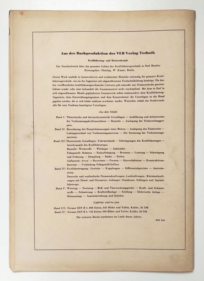Kraftfahrzeug Technik Zeitschrift DDR Gemischbildung Vergasermotoren 1955 Nr 2