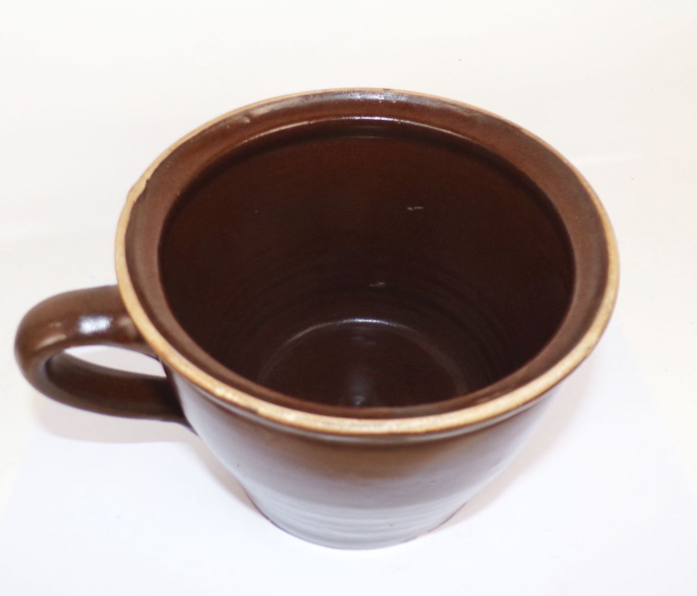 Irdenes Gefäß Henkel Braun bäuerlich Landhaus Deko urig