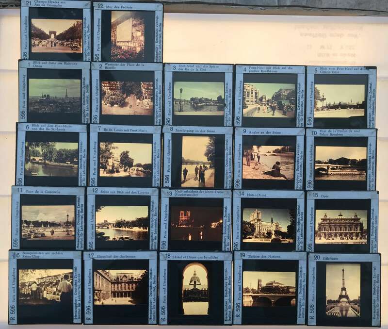 Foto Lehrmaterial Glasdias Länder Lehrmittel Sowjetunion DDR Deutschland Dias