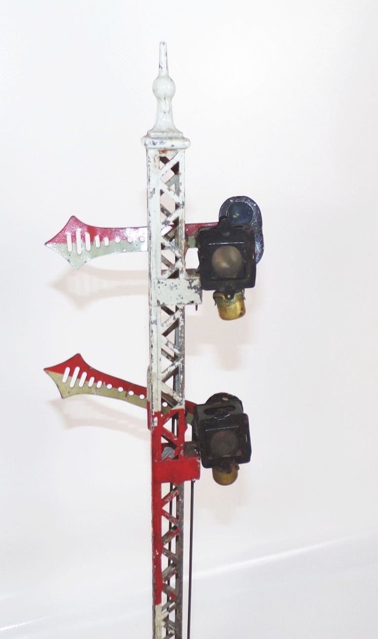 Altes Bing Eisenbahn Signal Spur 1 Blechspielzeug Petroleumlaternen 