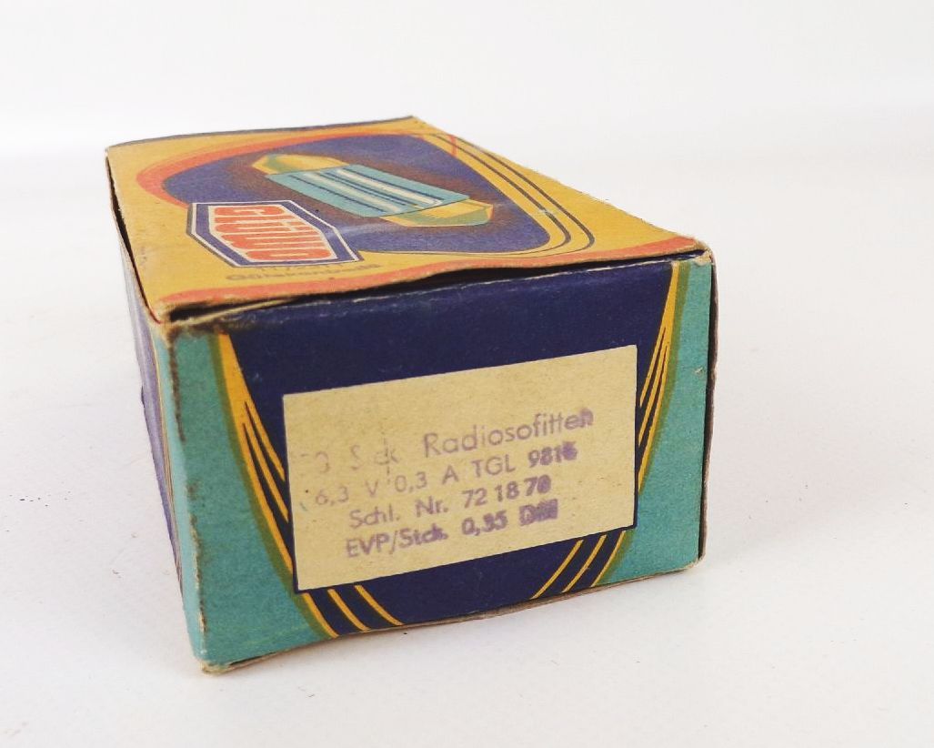 Glüwo Radio Sofitten 50 Stück DDR OVP Glüwo Radio Sofitten 50 Stück DDR OVP
