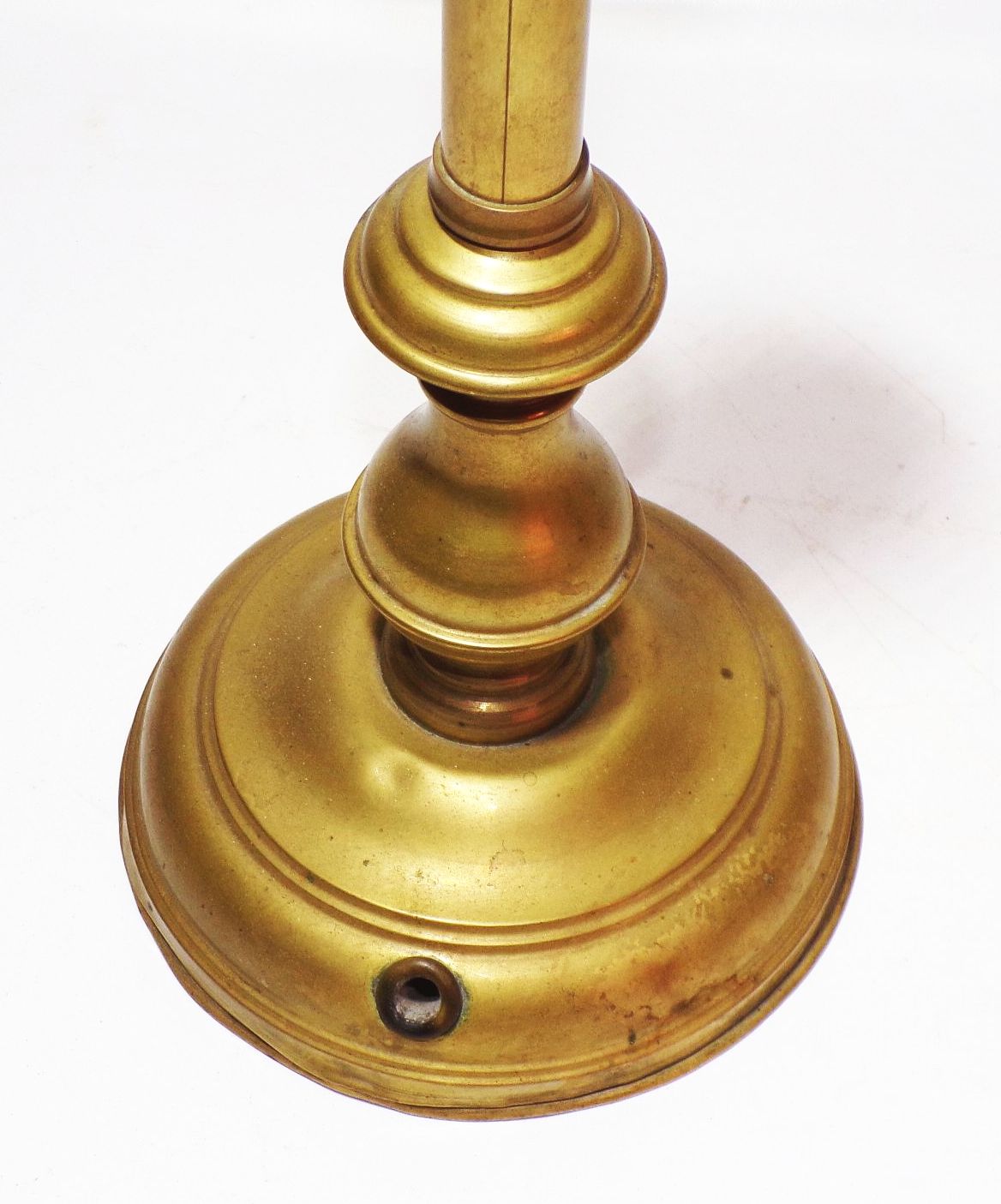 Alter Lampenfuss Messing Ersatzfuss für Tischlampe Leuchte