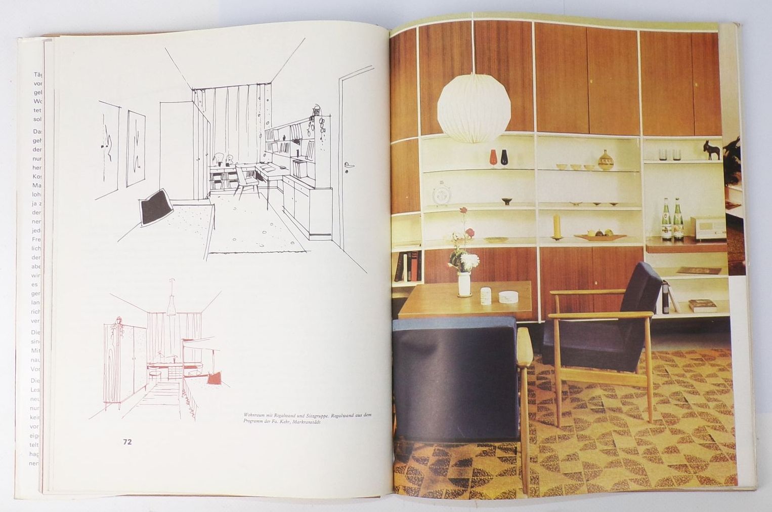 Wohnraumfibel 1971 DDR Inneneinrichtung Architektur