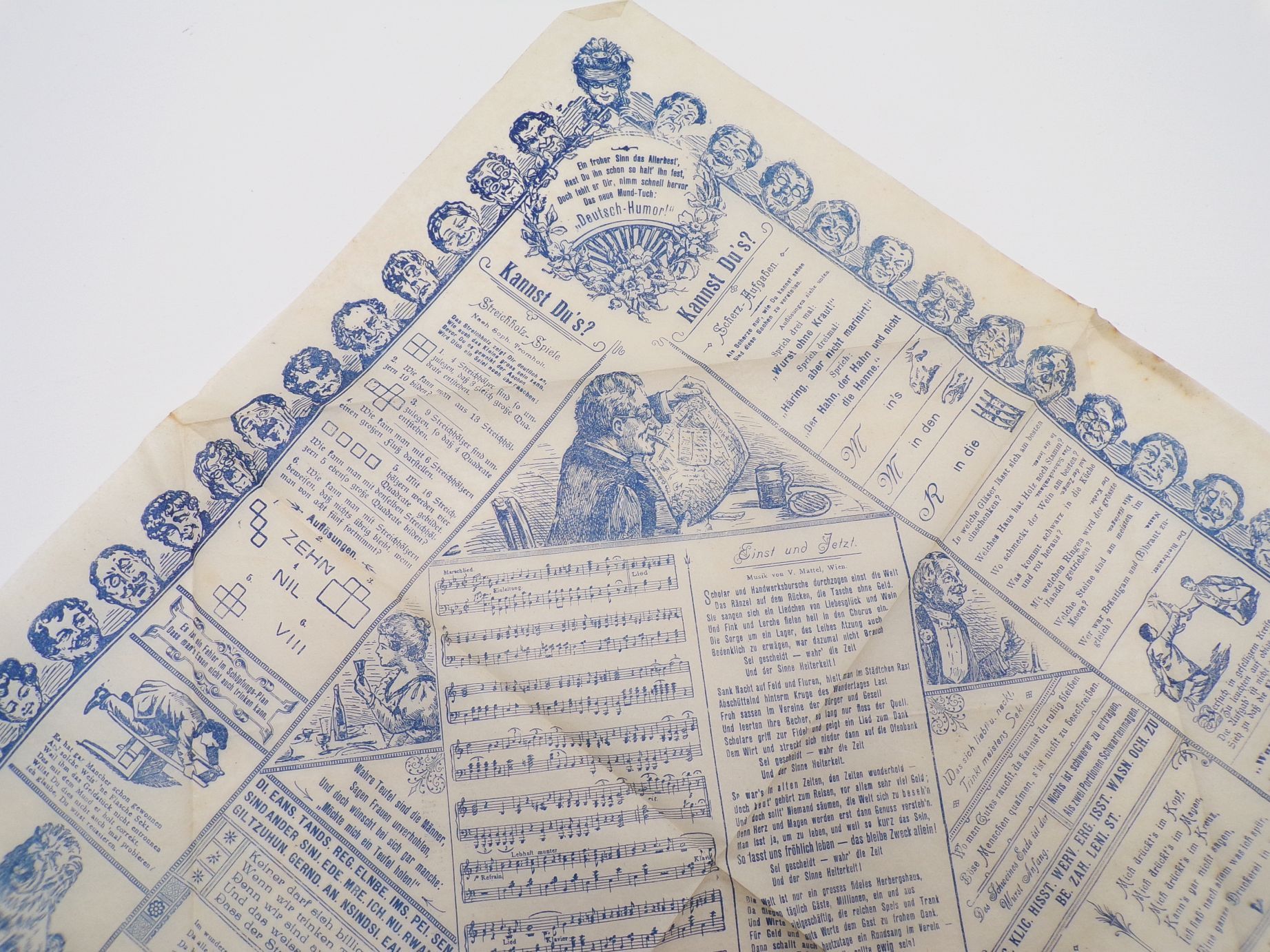 Serviette Heimenkirch Allgäu Gasthaus zum Adler um 1900