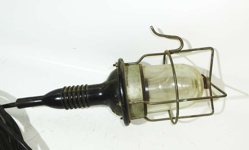 Aka Electric Handlampe Werkstattlampe Baulampe Industrie Design Loft true Vintage 