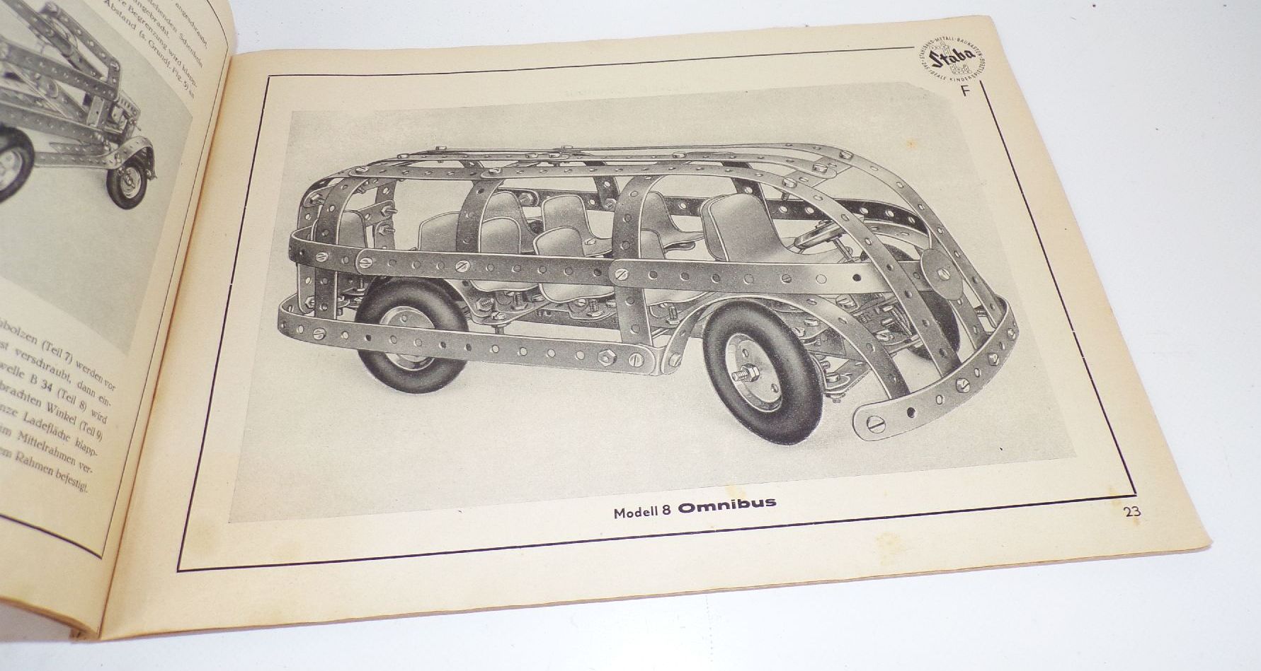 Alter Staba Fahrzeug Baukasten Metallbaukasten 