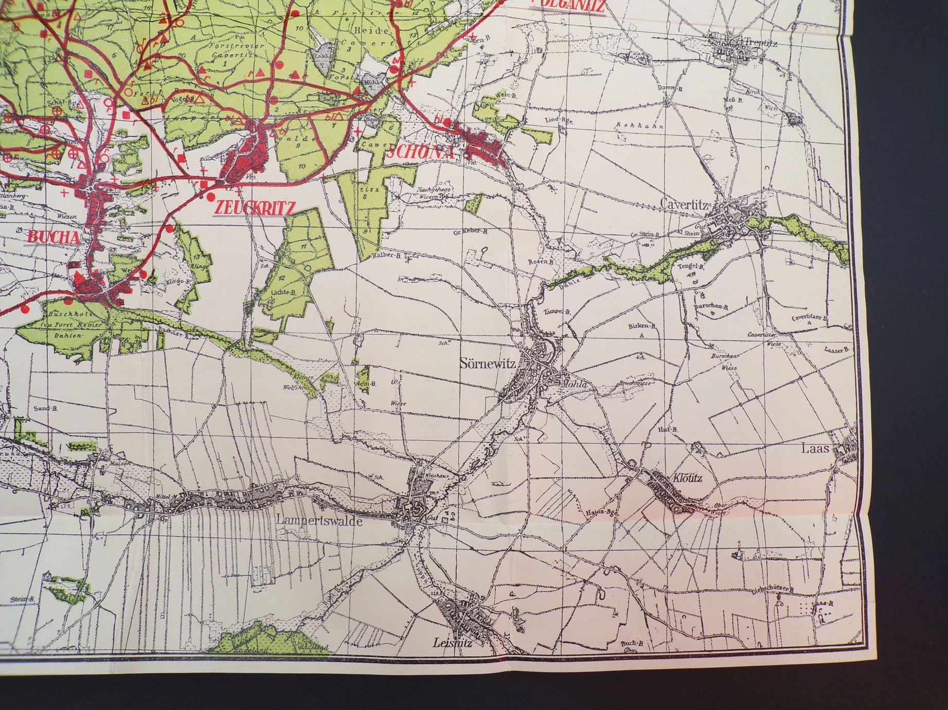 Wanderkarte für die Dahlener Heide alte Landkarte um 1930 Wanderkarte für die Dahlener Heide alte Landkarte um 1930