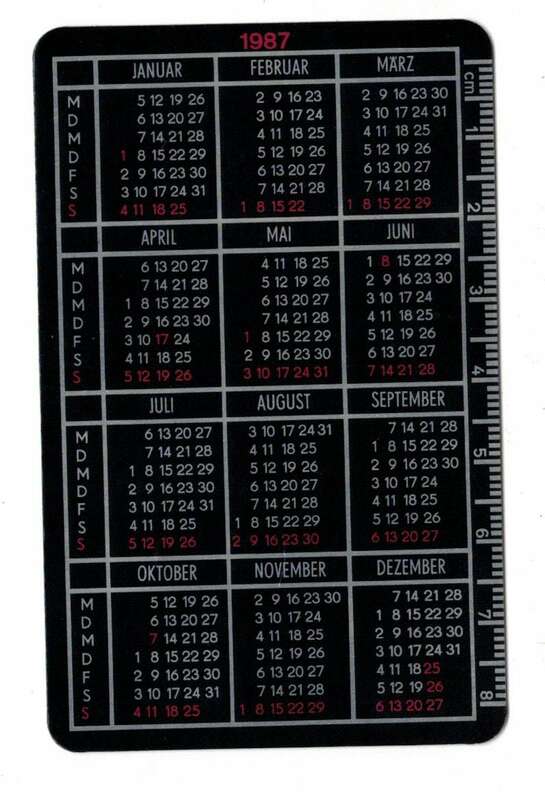 DDR Taschenkalender Metalleichtbau Kombinat 1987 Kalender 