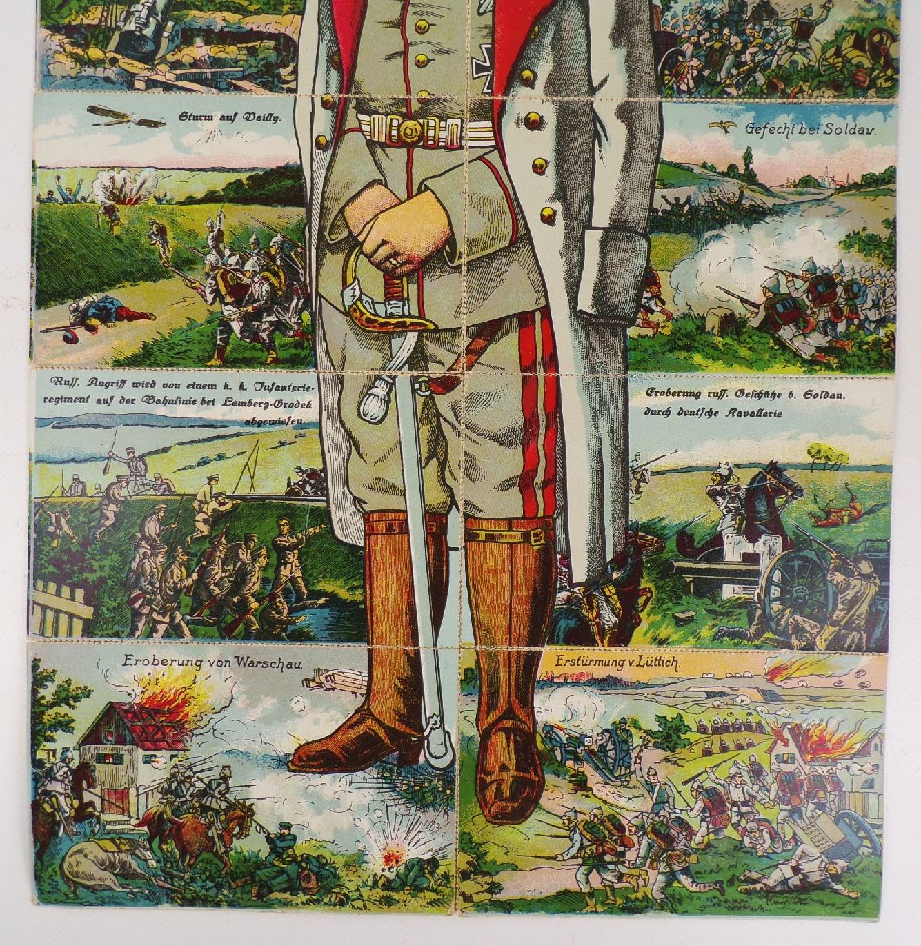 Ansichtskarten Puzzle Weltkrieg 1914 bis 1916 Hindenburg 1 Wk WWI Ansichtskarten Puzzle Weltkrieg 1914 bis 1916 Hindenburg 1 Wk WWI