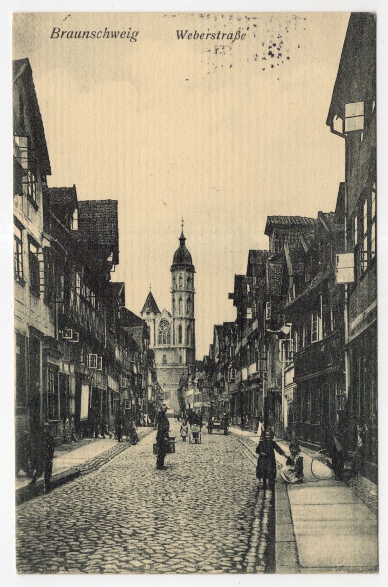 Ak Braunschweig Weberstraße 1913