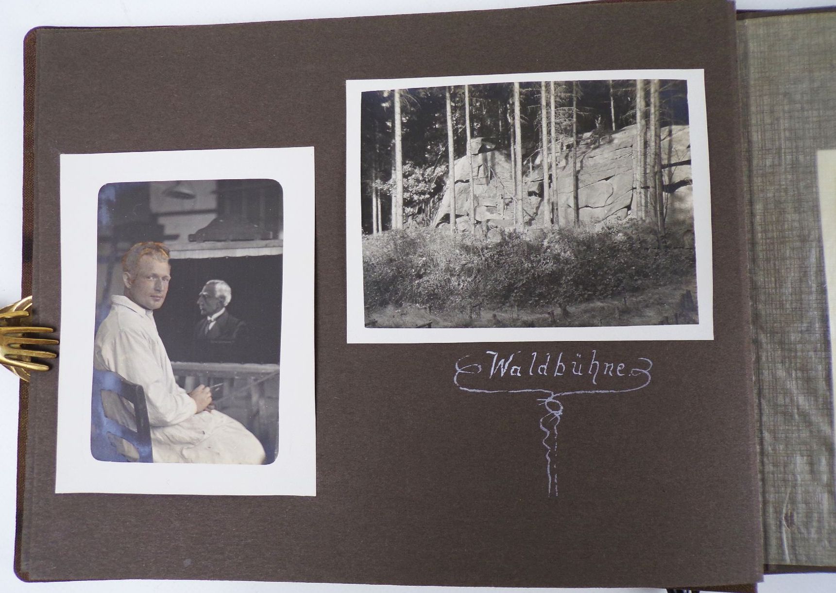 Altes Fotoalbum Bautzen Maler beim malen Löbau Stolpen Schurig Baude Spree 