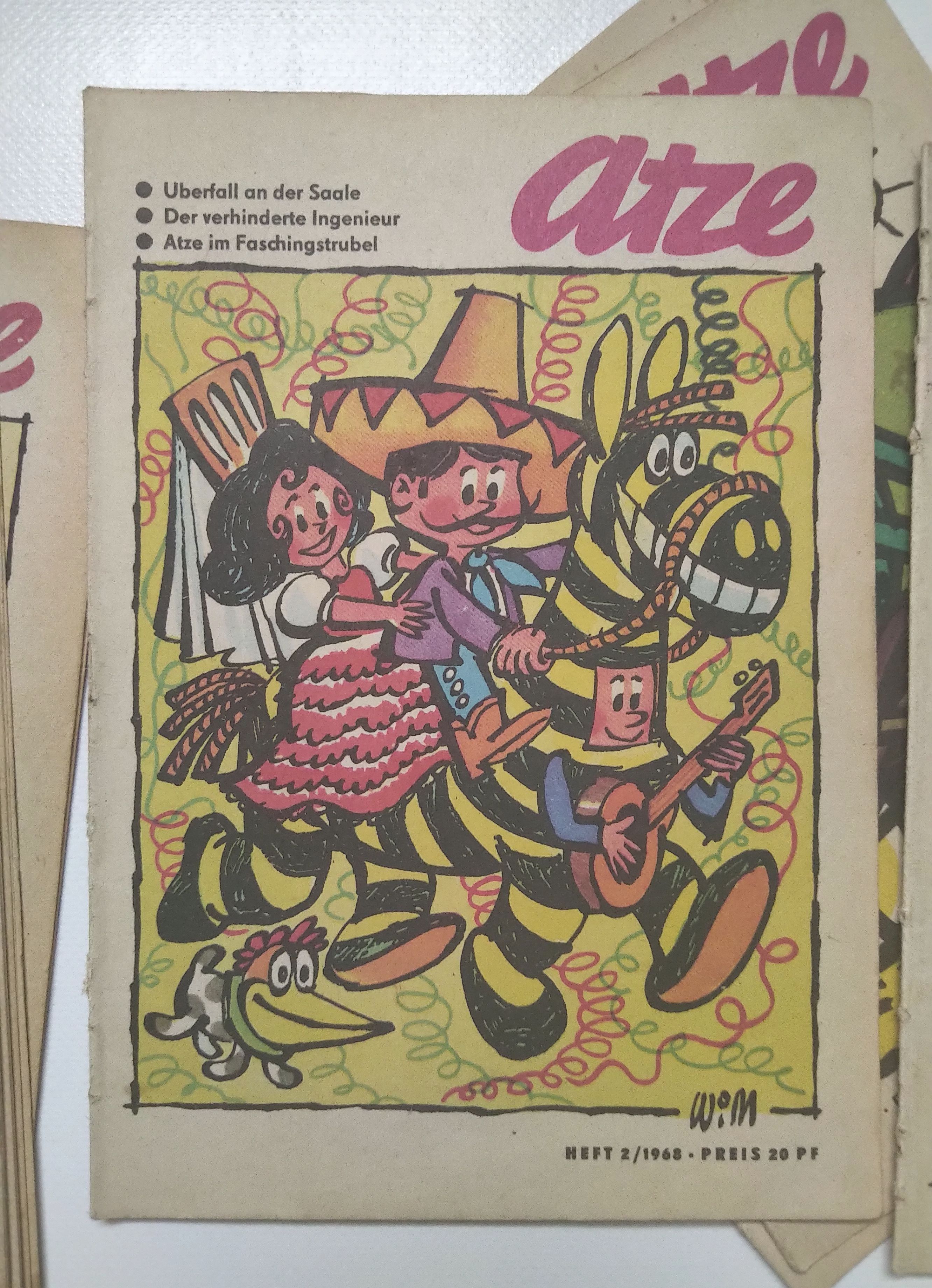 Jahrgang Atze 12 Hefte Kinder Comic DDR 1968 Jahrgang Atze 12 Hefte Kinder Comic DDR 1968