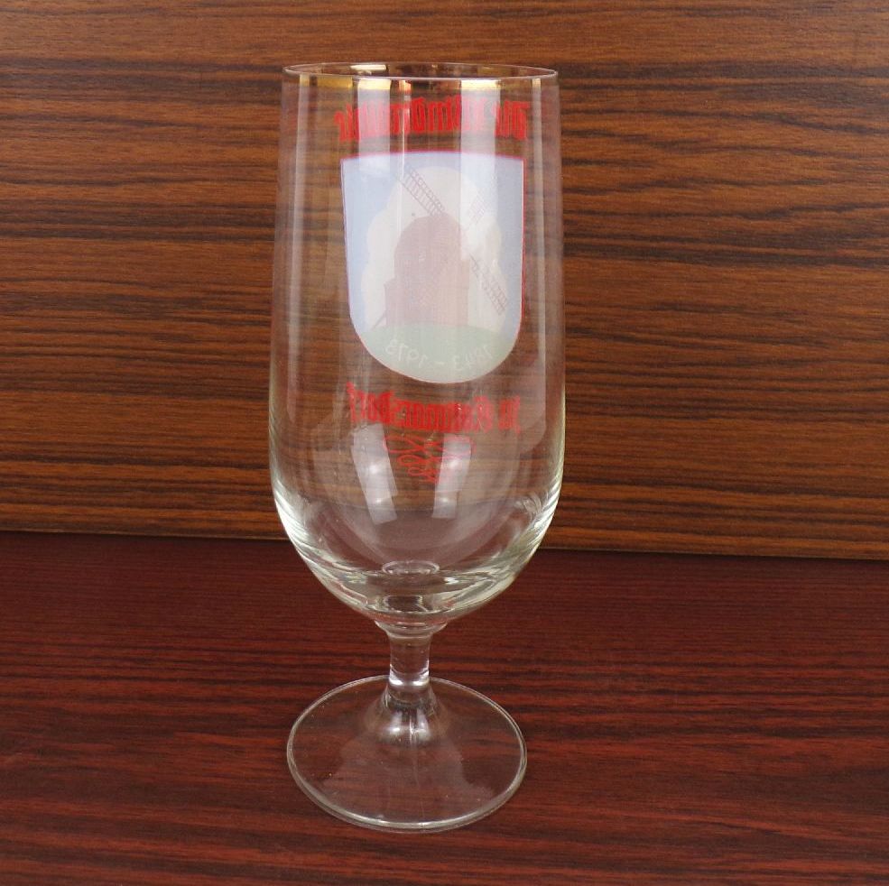 Altes Bierglas Windmühle Kottmarsdorf Andenkenglas DDR Biertulpe Altes Bierglas Windmühle Kottmarsdorf Andenkenglas DDR Biertulpe