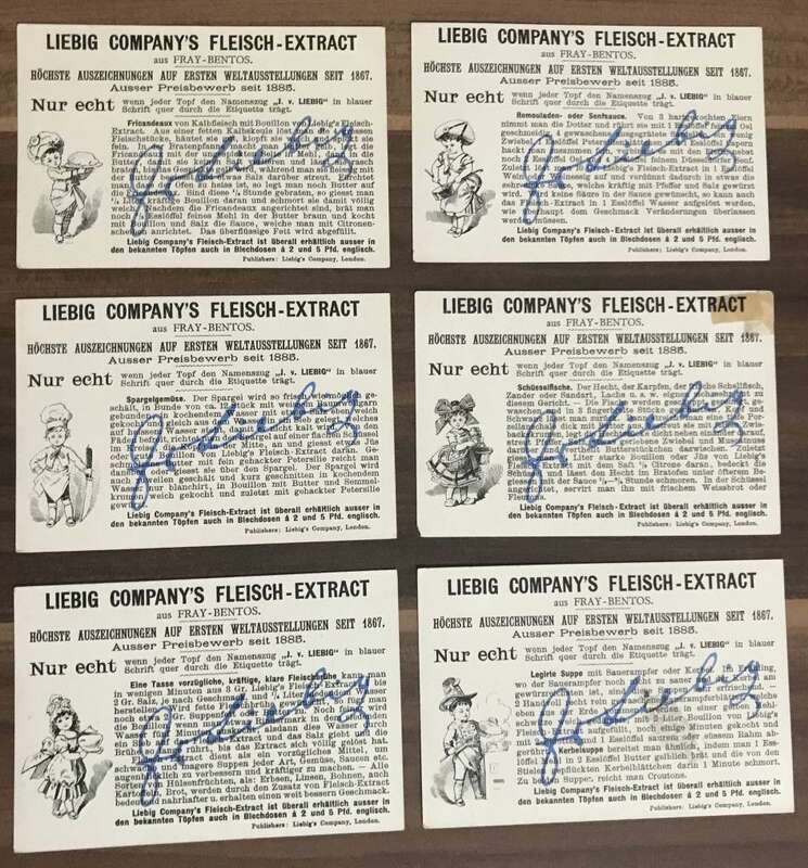 Serie Baustyle Liebig Sammelbilder 6 Stück Nr 239