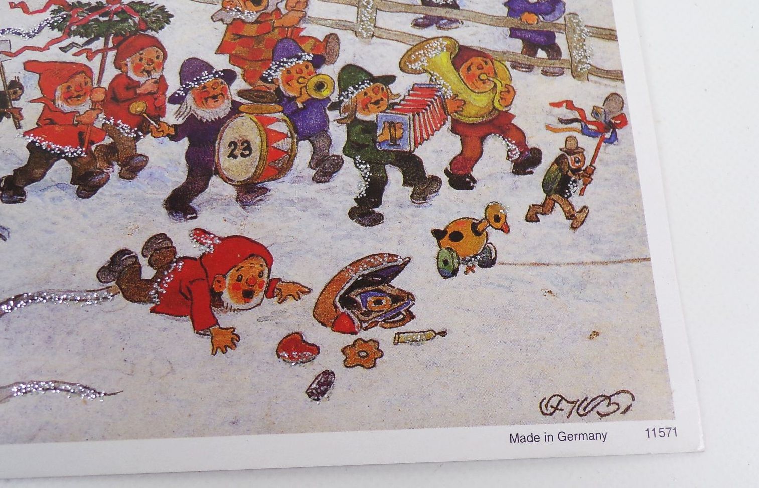 Fritz Baumgarten Adventskalender Korsch Verlag Glitzer 