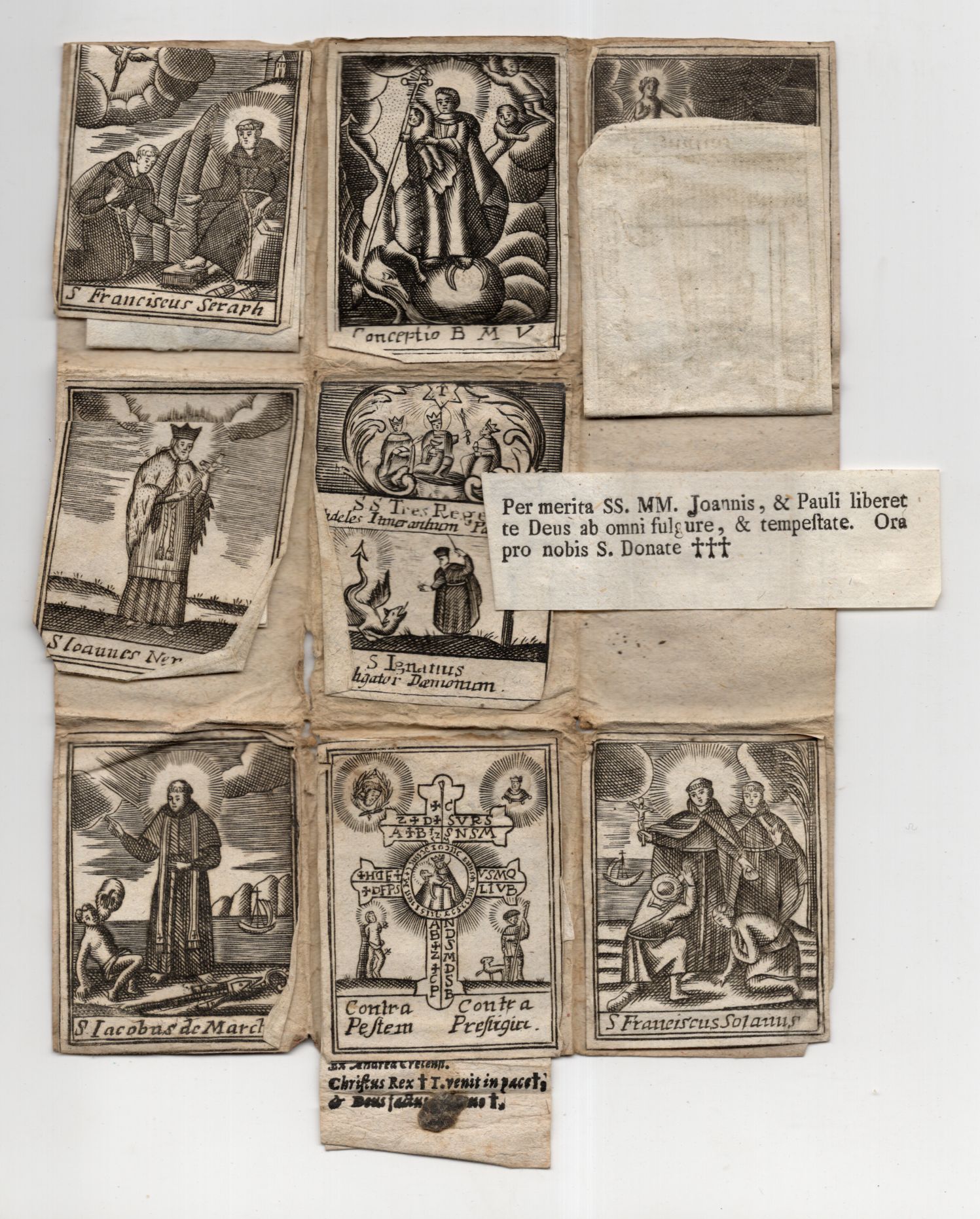 Uraltes Breverl Breve Breferl Heiltumstäschchen Religion um 1800 Schutzbrief Uraltes Breverl Breve Breferl Heiltumstäschchen Religion um 1800 Schutzbrief
