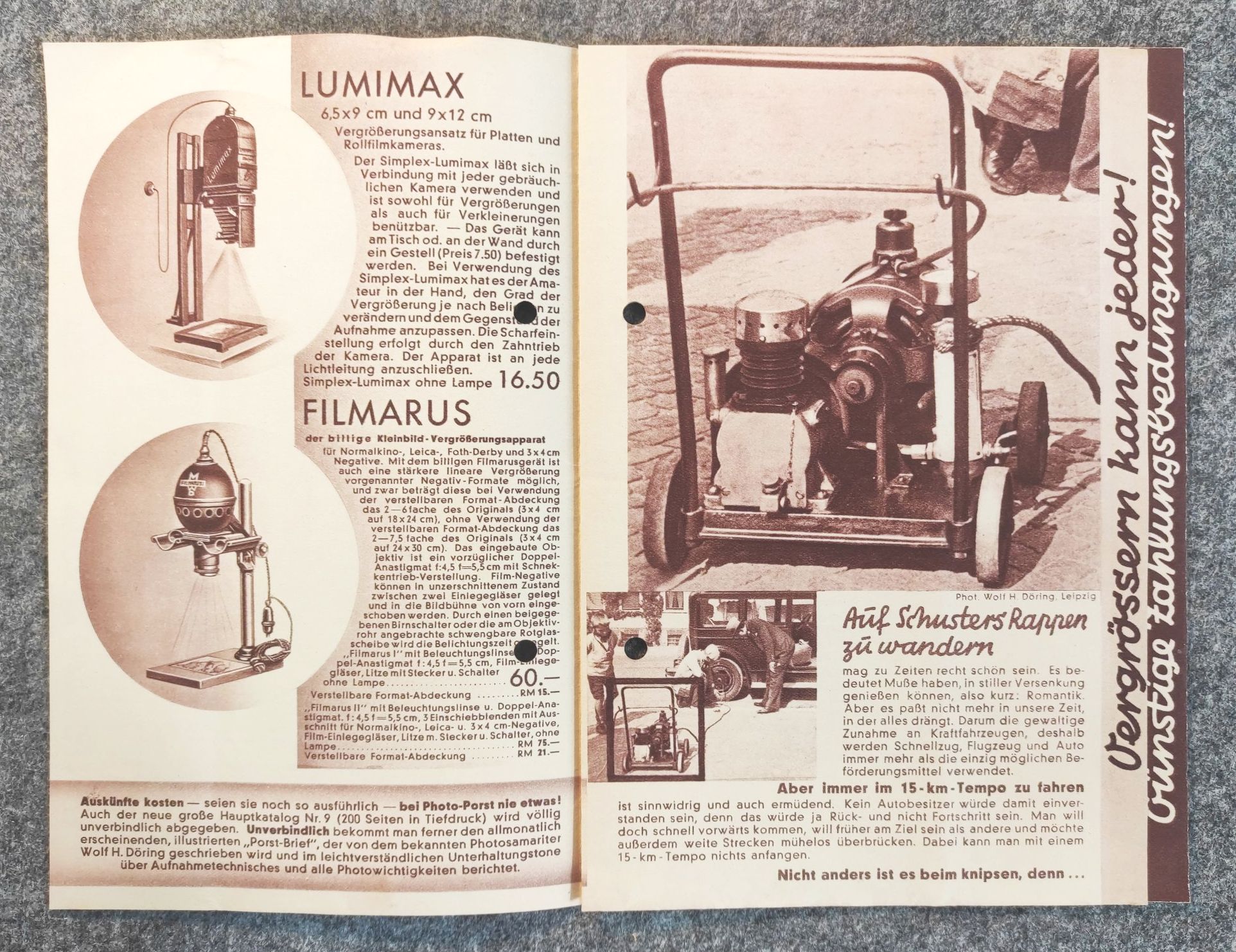 Prospekt Grössere Bilder grössere Freude Photo Porst Nürnberg